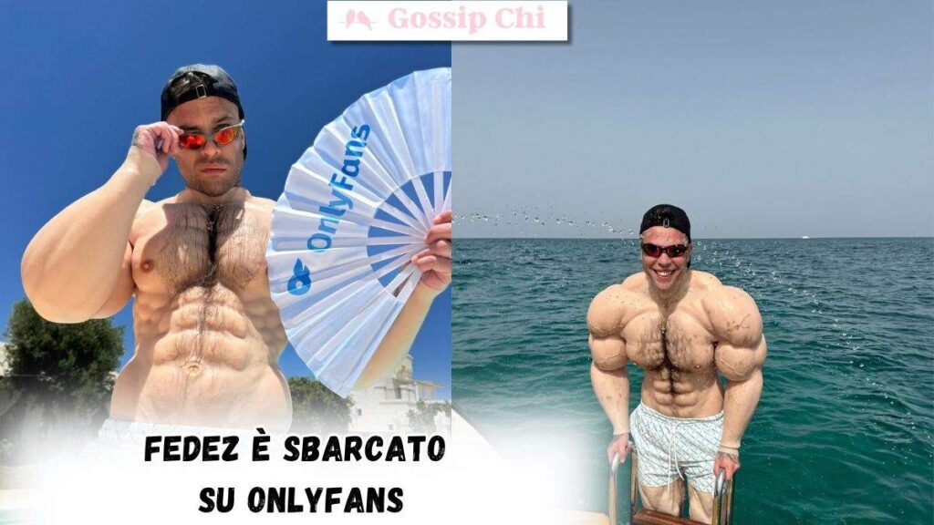 Fedez indossa una tutina muscolosa in silicone per annunciare che è sbarcato su OnlyFans
