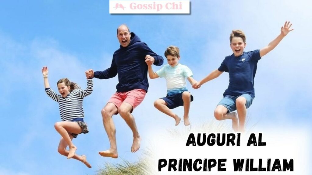 Il Principe William con i suoi tre figli 