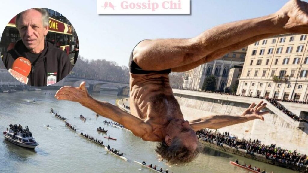 Marco Fois tuffo di capodanno Tevere